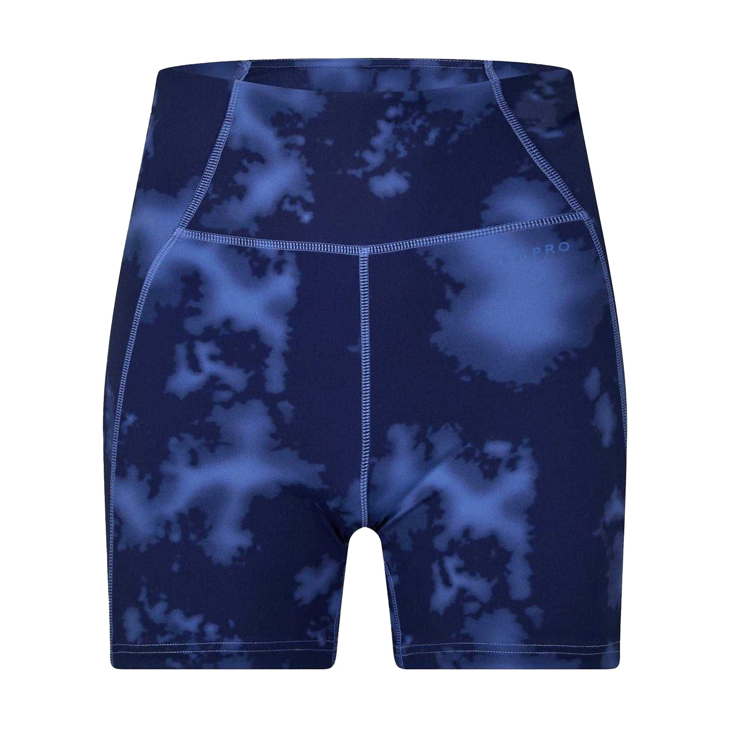 Navy - Front - USA Womens-Ladies Tie Dye Shorts