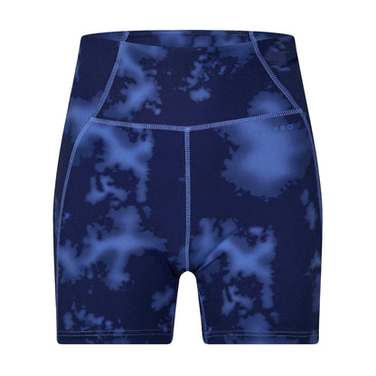 Navy - Front - USA Womens-Ladies Tie Dye Shorts