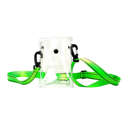 Clear-Green - Front - Spiral Academy Transparent Crossbody Bag