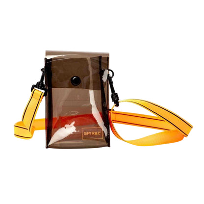 Black-Yellow - Front - Spiral Academy Transparent Crossbody Bag