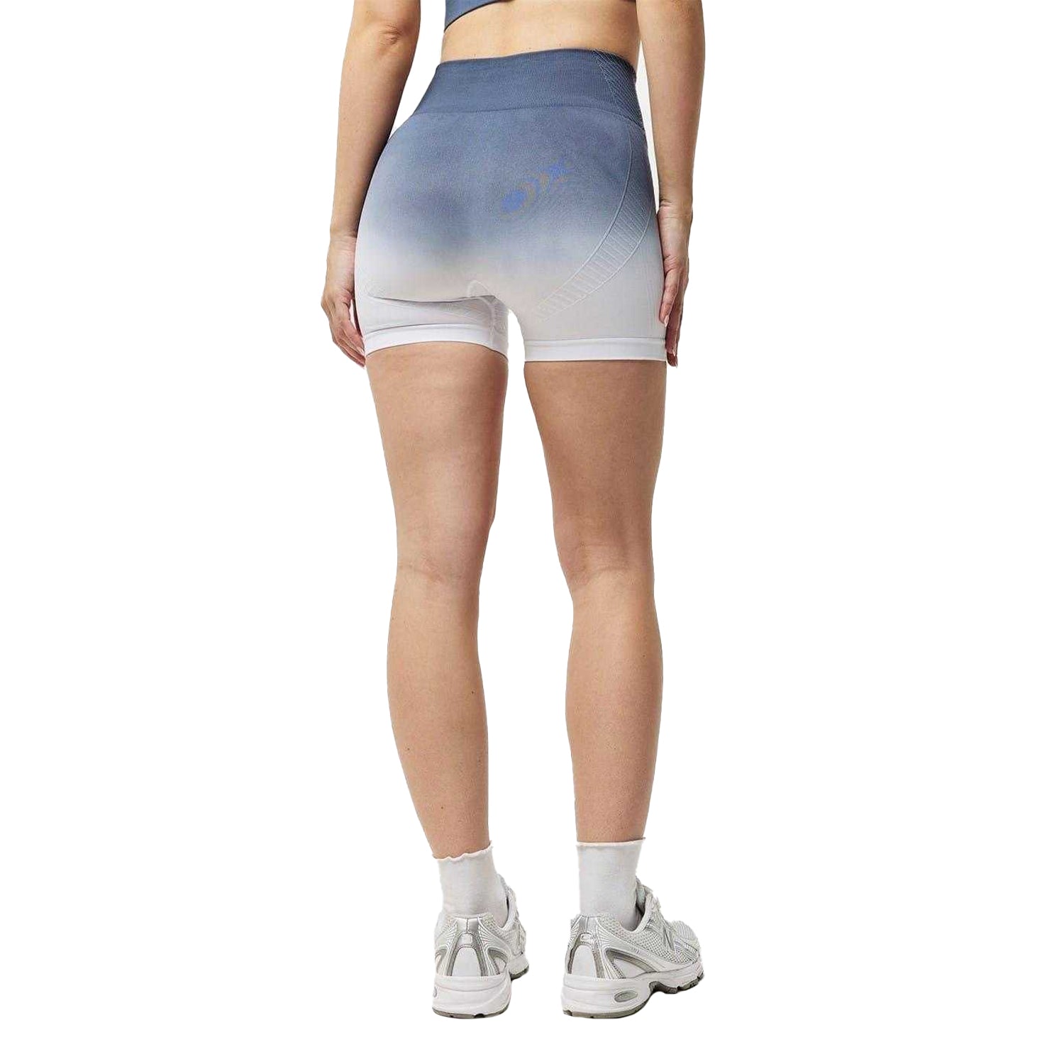 Storm-White - Back - USA Womens-Ladies Ombre High Waist Cycling Shorts