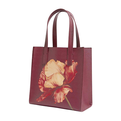 Wine - Back - Ted Baker Shimina Floral Tote Bag