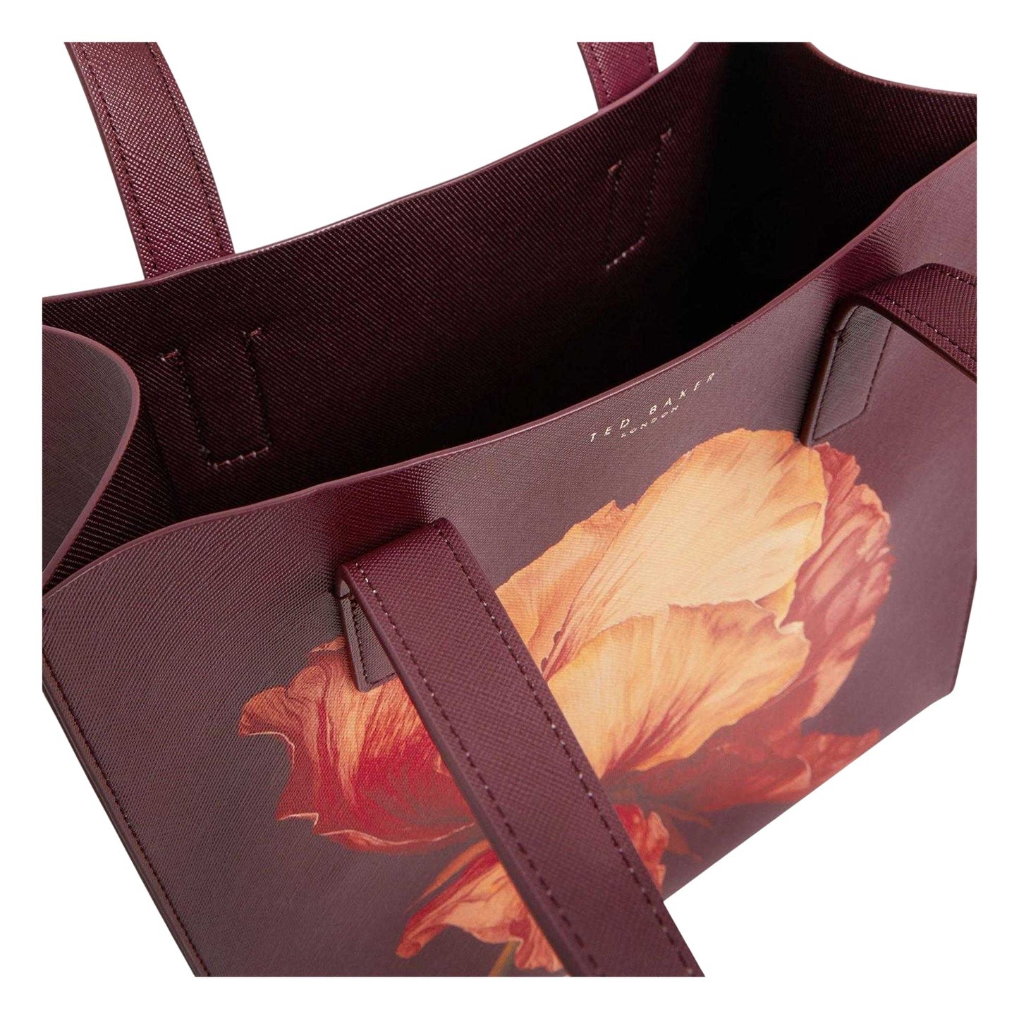 Wine - Side - Ted Baker Shimina Floral Tote Bag