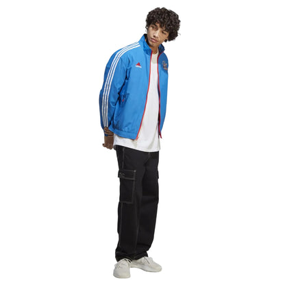 Royal Blue - Lifestyle - Adidas Mens FC Bayern Munchen 2022-23 Reversible Anthem Jacket
