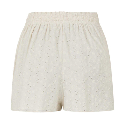 Vintage White - Back - Jack Wills Womens-Ladies Cotton Relaxed Fit Shorts