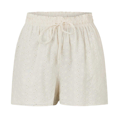 Vintage White - Front - Jack Wills Womens-Ladies Cotton Relaxed Fit Shorts