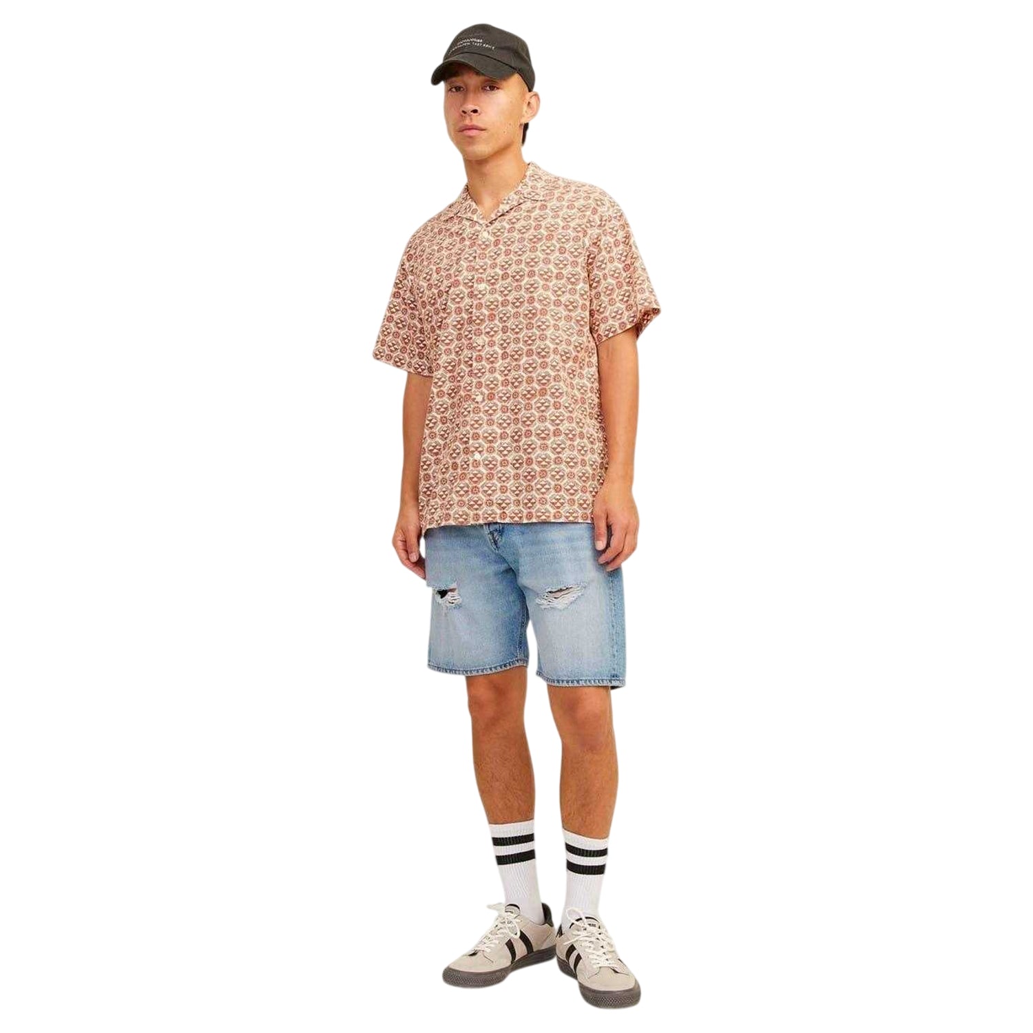 Blue Denim - Lifestyle - Jack And Jones Mens Denim Relaxed Fit Casual Shorts