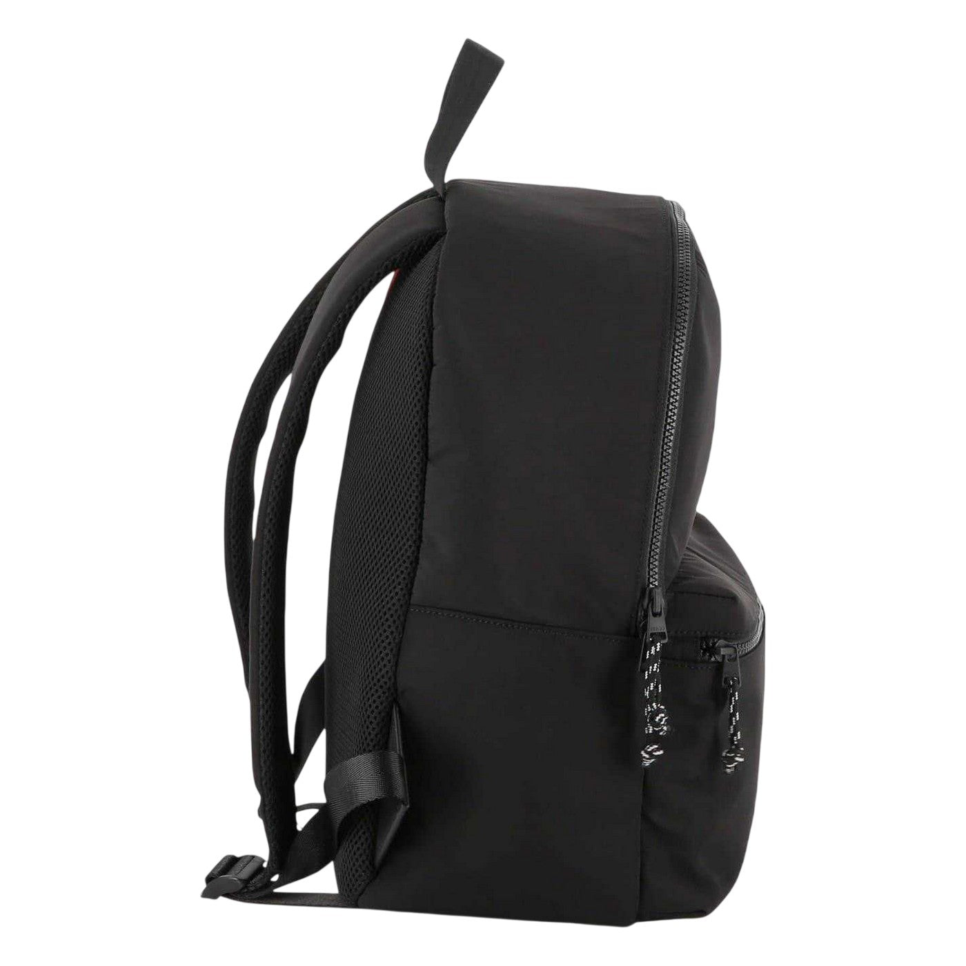 Black - Back - Hugo Lettering Print Nylon Logo Backpack