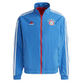 Royal Blue - Front - Adidas Mens FC Bayern Munchen 2022-23 Reversible Anthem Jacket