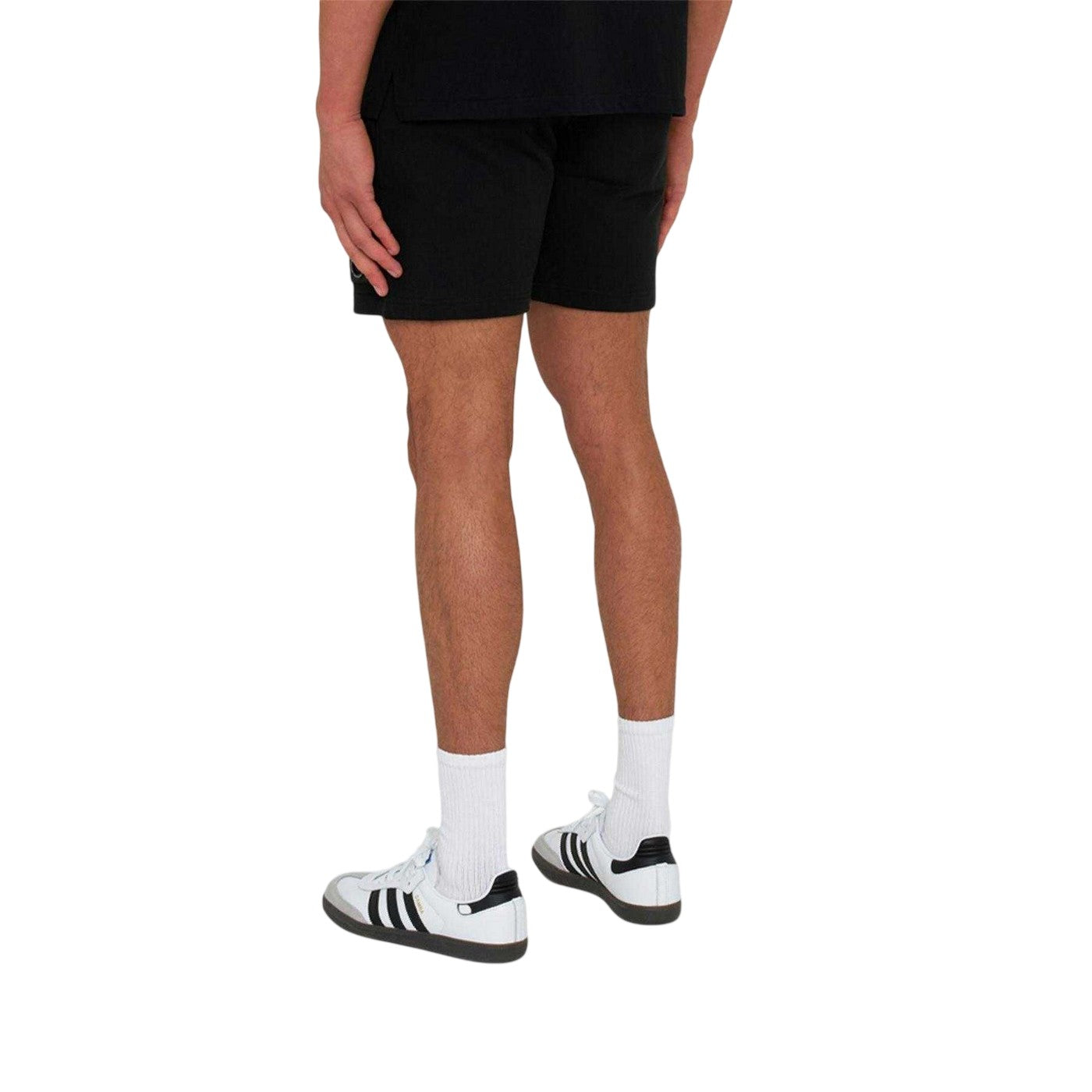 Black - Back - Marshall Artist Mens Siren Drawstring Waist Chino Shorts