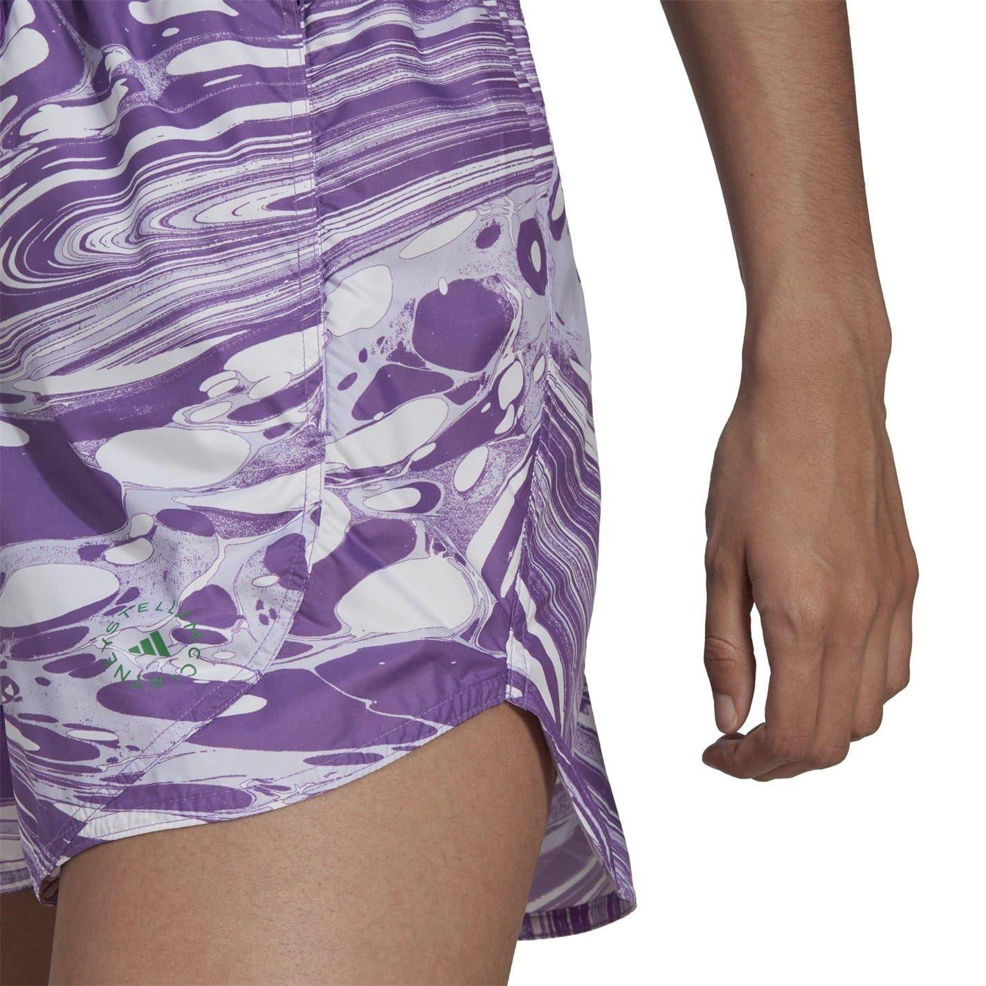 White Marble - Lifestyle - Adidas Womens-Ladies Stella McCartney Running Shorts