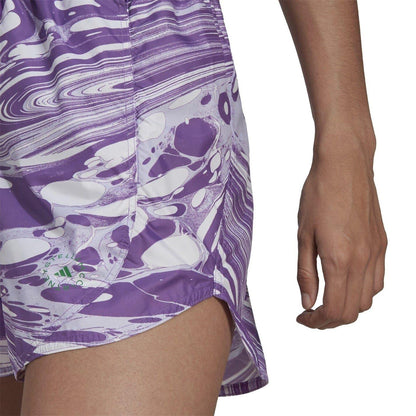 White Marble - Lifestyle - Adidas Womens-Ladies Stella McCartney Running Shorts