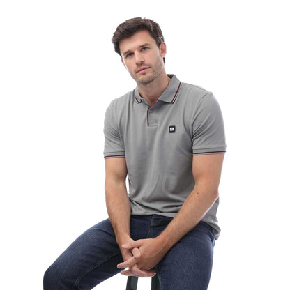 Grey - Lifestyle - Weekend Offender Mens Spello Piped Polo Shirt