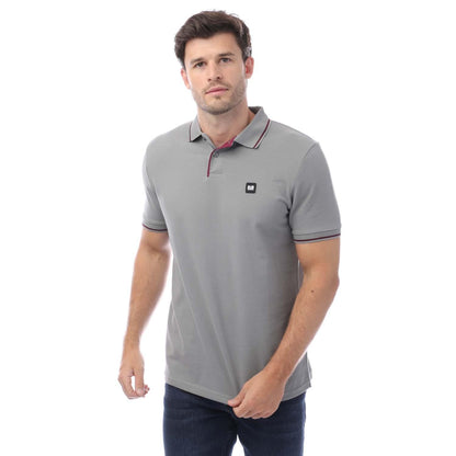 Grey - Front - Weekend Offender Mens Spello Piped Polo Shirt