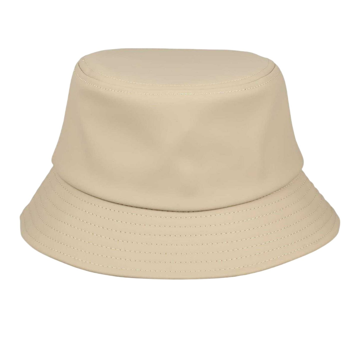 Stone - Back - Spiral Womens-Ladies Plain Ribbed Bucket Hat