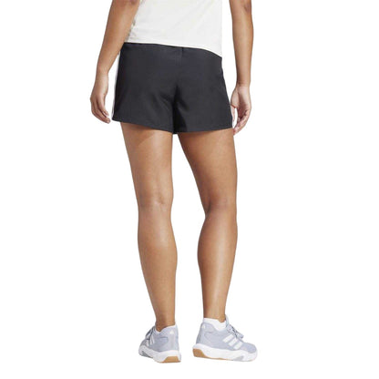 Black - Back - Adidas Womens-Ladies High Waist Running Shorts