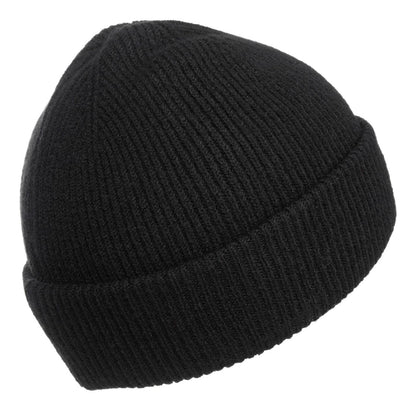 Black - Back - SoulCal Unisex Adult Ribbed Polyester Beanie