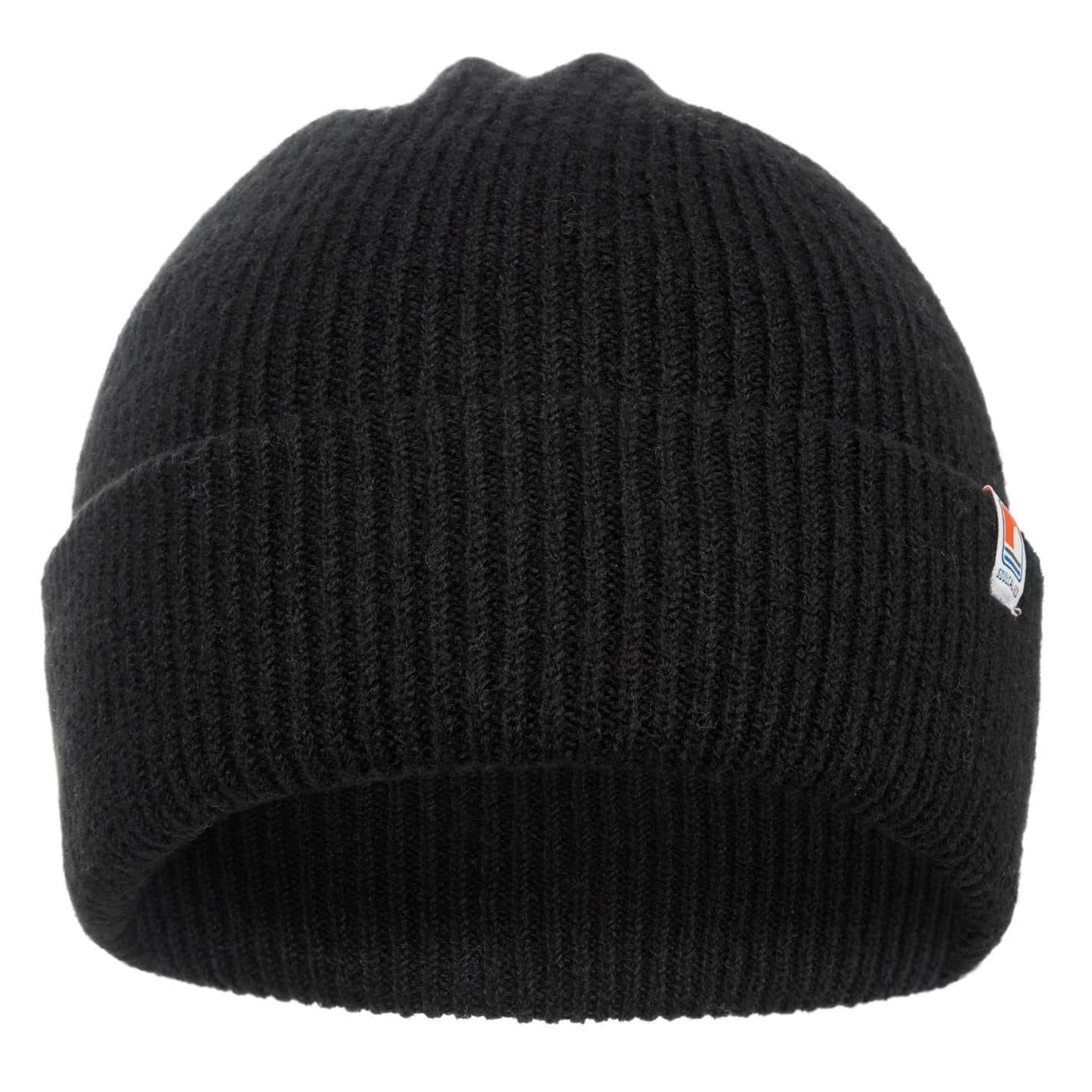 Black - Front - SoulCal Unisex Adult Ribbed Polyester Beanie