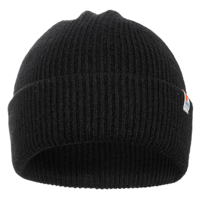 Black - Front - SoulCal Unisex Adult Ribbed Polyester Beanie