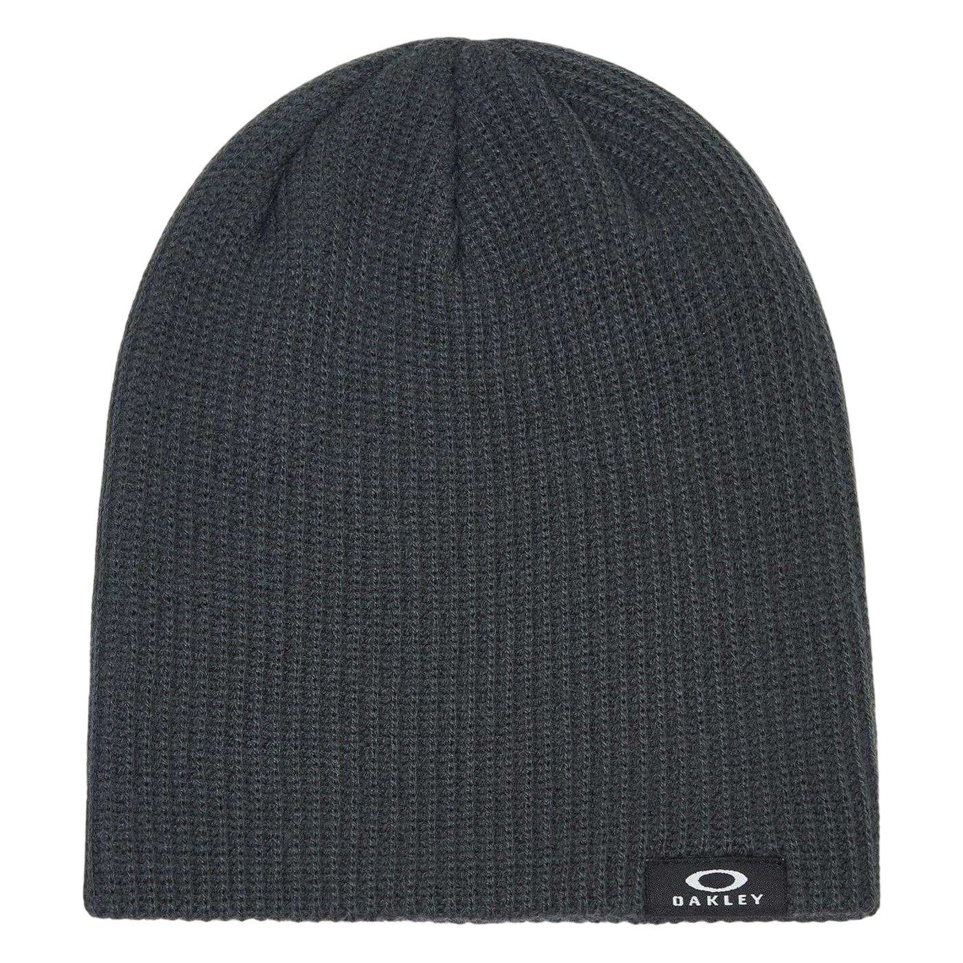 Grey - Front - Oakley Mens Backbone Ribbed Beanie