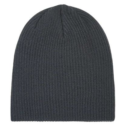 Grey - Back - Oakley Mens Backbone Ribbed Beanie