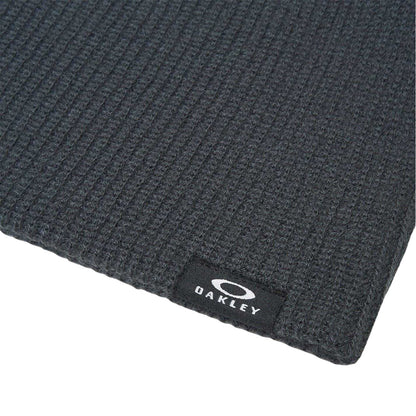 Grey - Side - Oakley Mens Backbone Ribbed Beanie