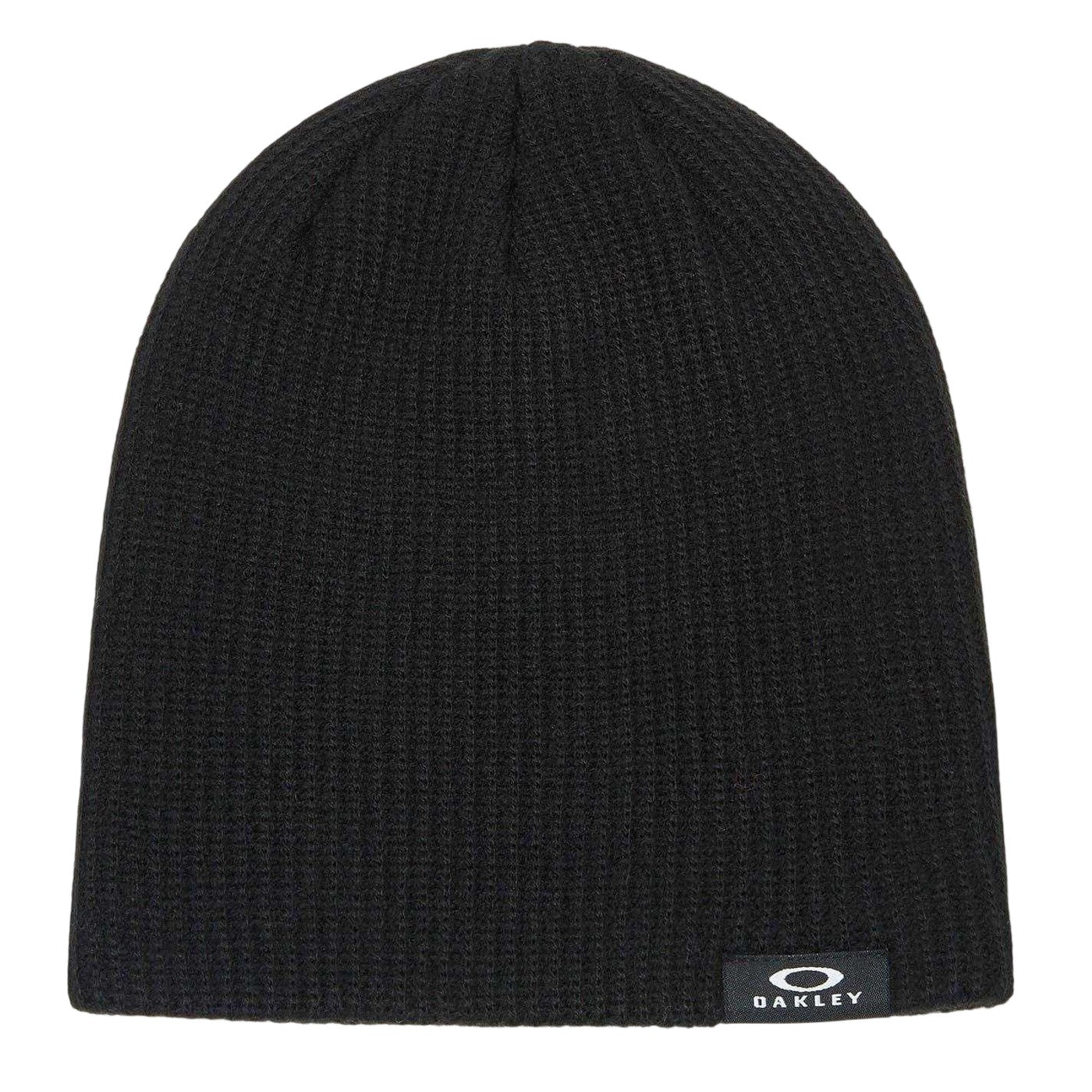 Black - Front - Oakley Mens Backbone Ribbed Beanie
