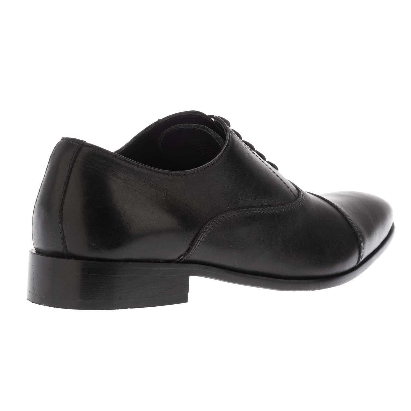 Black - Back - Dune London Mens Stormy Leather Derby Shoes