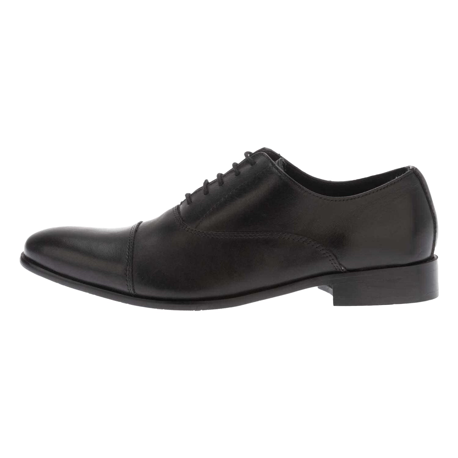 Black - Lifestyle - Dune London Mens Stormy Leather Derby Shoes