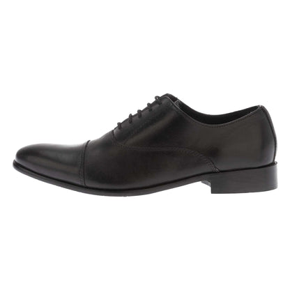 Black - Lifestyle - Dune London Mens Stormy Leather Derby Shoes