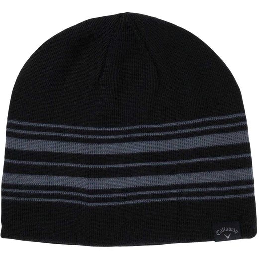 Black - Front - Callaway Unisex Adult Logo Knitted Beanie