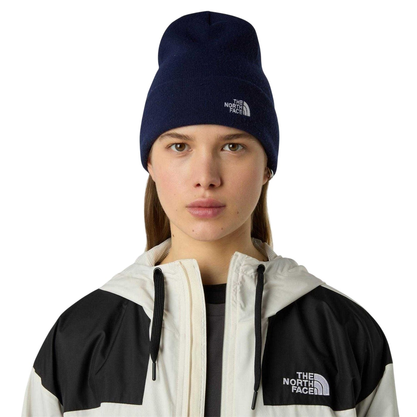 Navy - Side - The North Face Womens-Ladies Norm Beanie