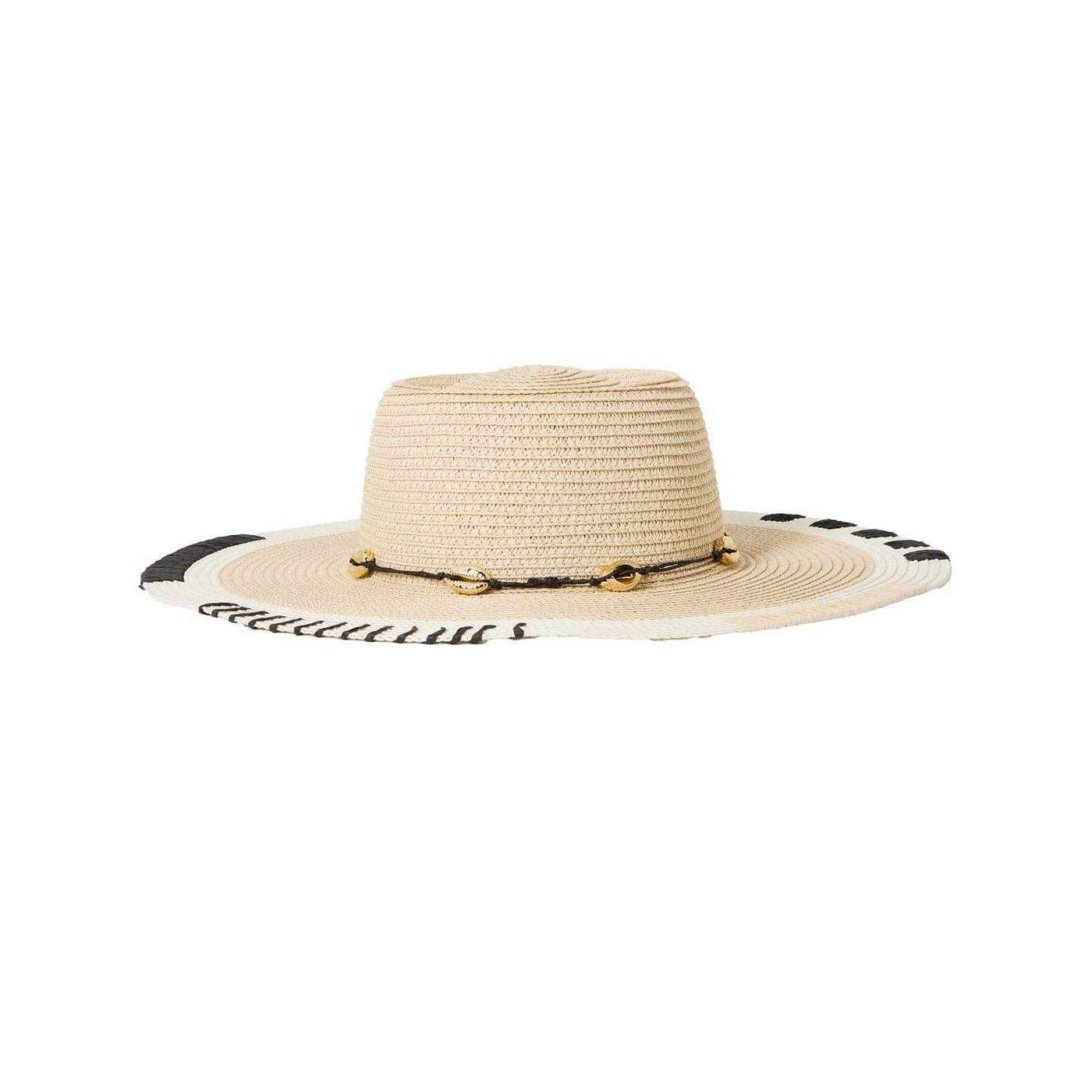 Multicoloured - Back - Biba Womens-Ladies Colour Block Straw Hat