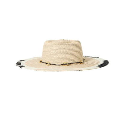 Multicoloured - Side - Biba Womens-Ladies Colour Block Straw Hat
