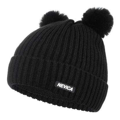 Black - Lifestyle - Nevica Childrens-Kids Meribel Skiing Beanie