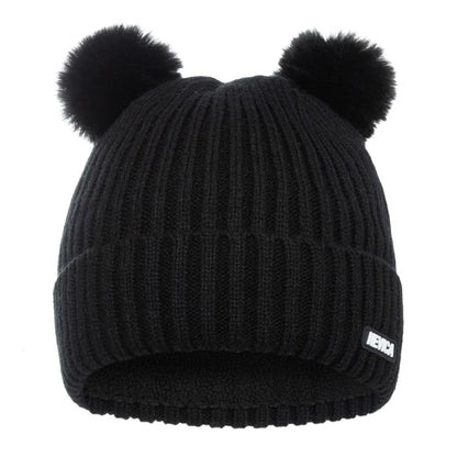 Black - Front - Nevica Childrens-Kids Meribel Skiing Beanie