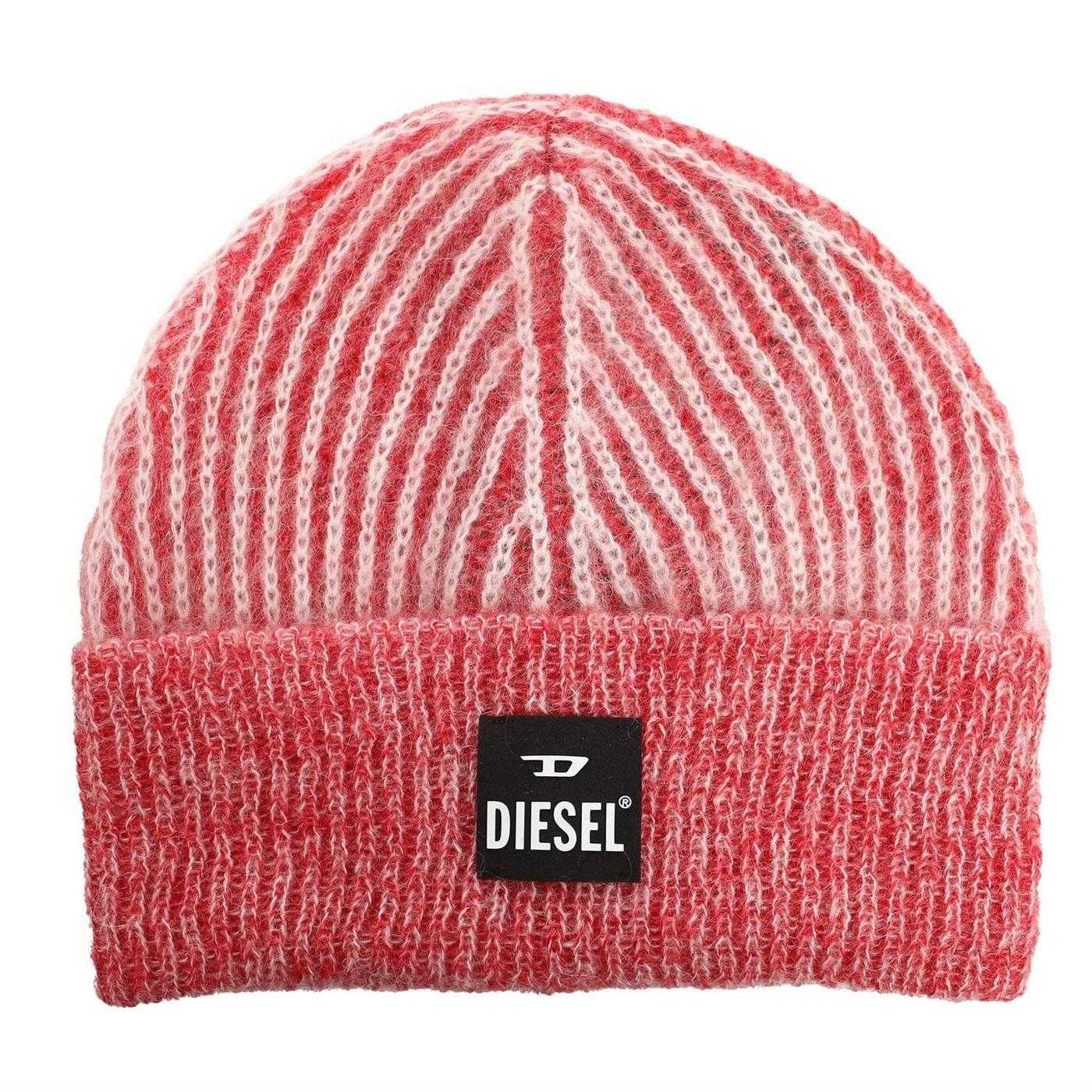 White - Front - Diesel K-Edro Mohair Hat