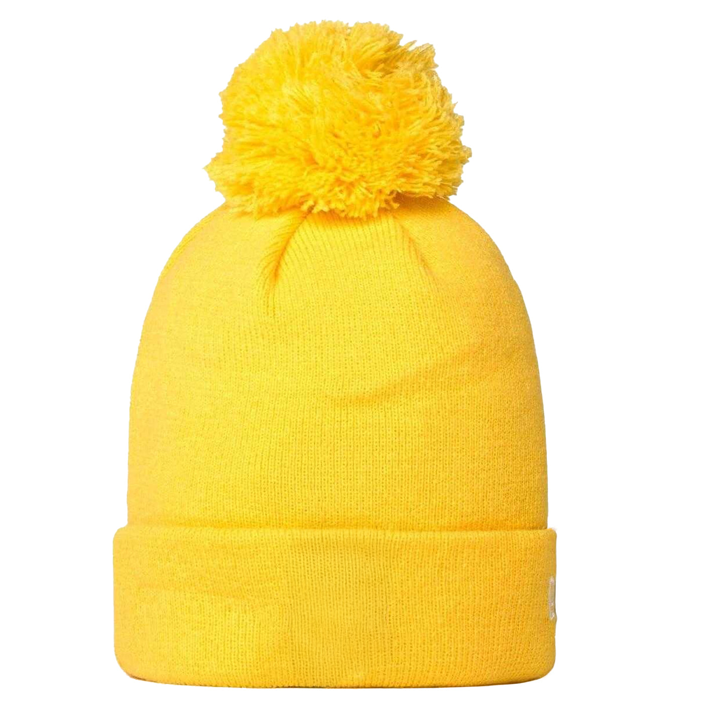 Yellow - Back - New Era Childrens-Kids Bear Knitted Beanie