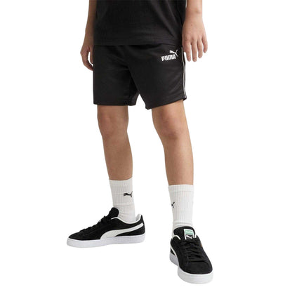 Puma Black - Side - Puma Childrens-Kids Track Shorts