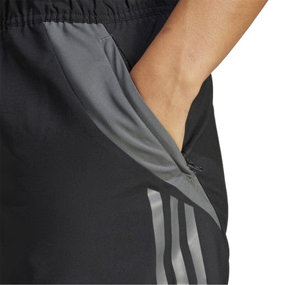 Black-Dark Grey - Side - Adidas Womens-Ladies Tiro 24 Football Shorts
