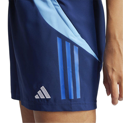 Navy Blue - Side - Adidas Womens-Ladies Tiro 24 Football Shorts