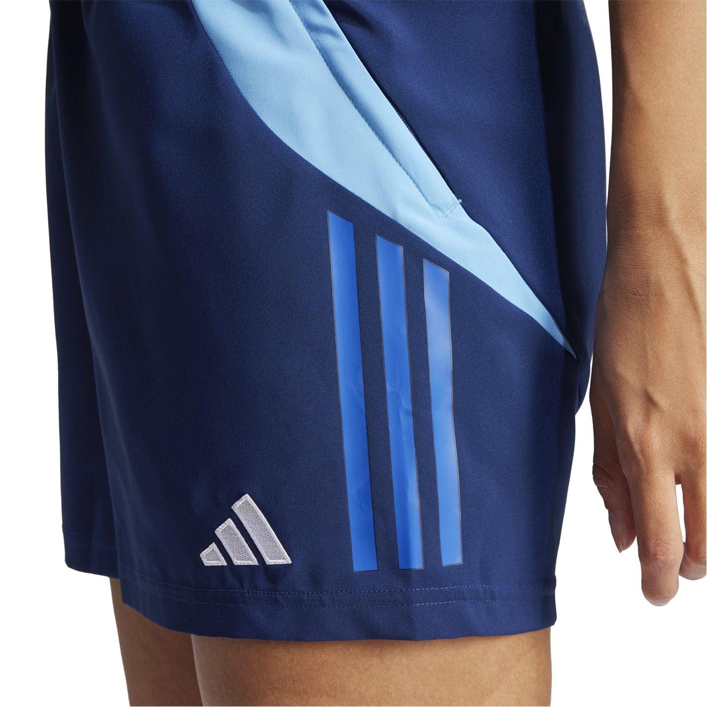 Navy Blue - Side - Adidas Womens-Ladies Tiro 24 Football Shorts
