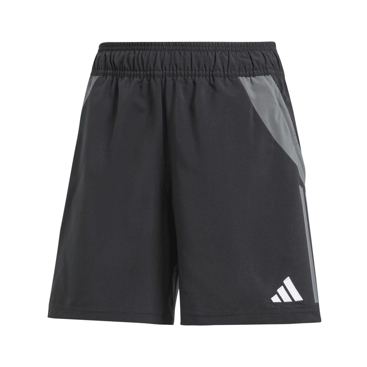 Black-Dark Grey - Front - Adidas Womens-Ladies Tiro 24 Football Shorts