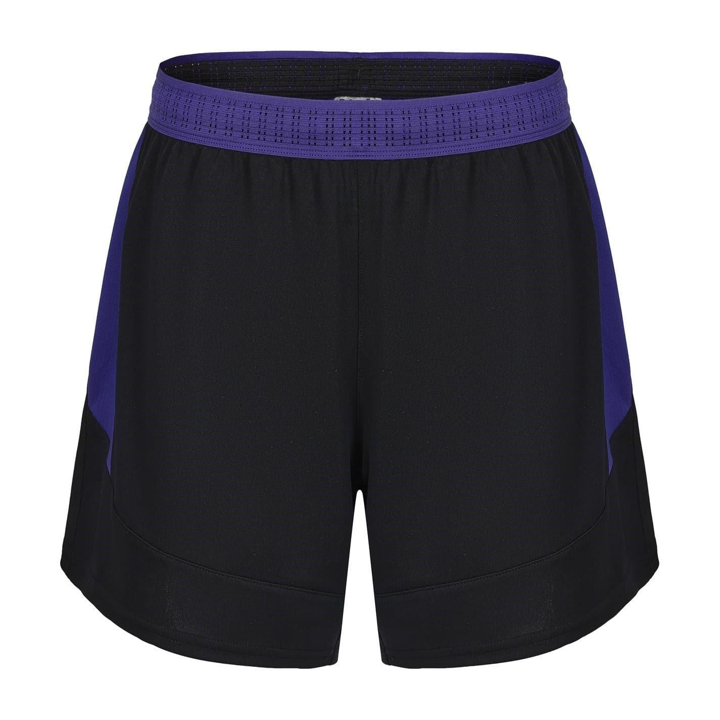 Black - Front - Sondico Womens-Ladies Football Shorts