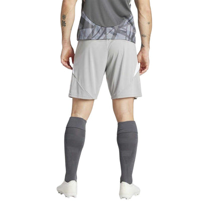 Mid Grey-White - Back - Adidas Mens Tiro 24 Shorts