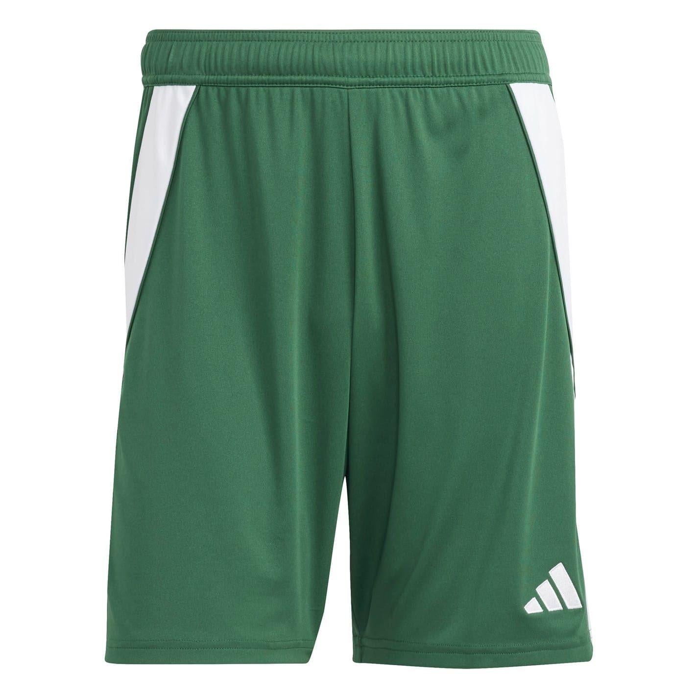 Dark Green-White - Front - Adidas Mens Tiro 24 Shorts