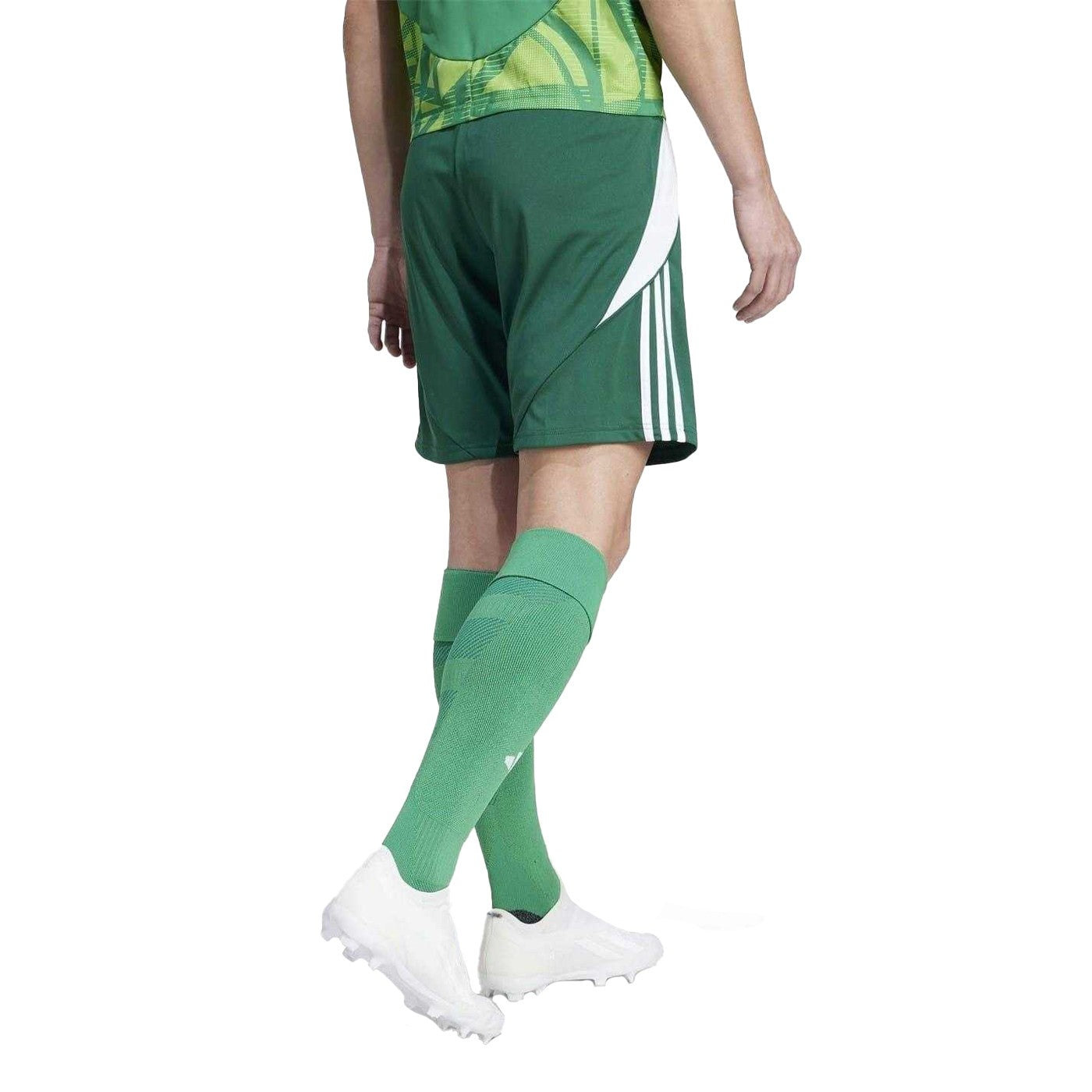 Dark Green-White - Back - Adidas Mens Tiro 24 Shorts