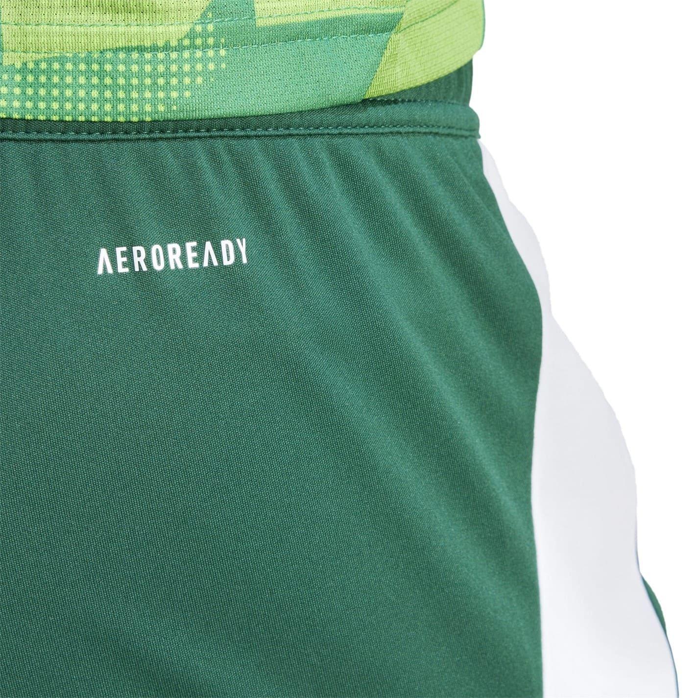 Dark Green-White - Side - Adidas Mens Tiro 24 Shorts