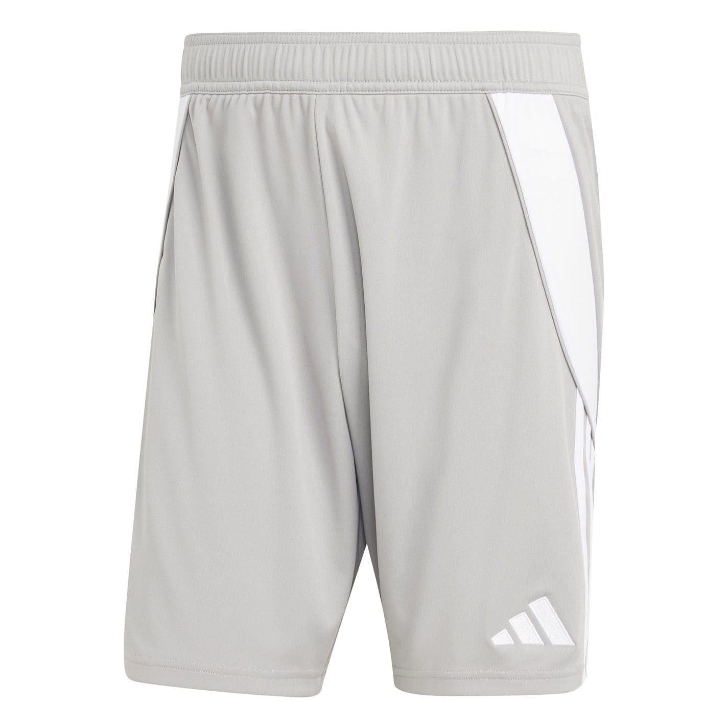 Mid Grey-White - Front - Adidas Mens Tiro 24 Shorts