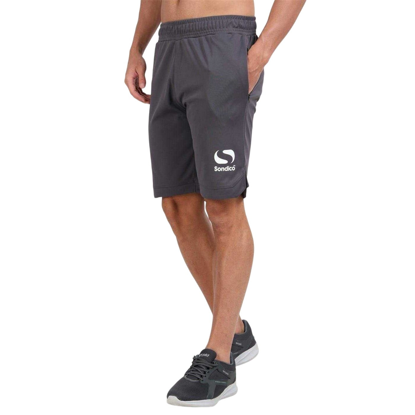 Dark Grey - Side - Sondico Mens Shorts